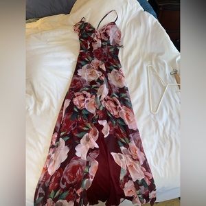 Floral dress, bought at David’s Bridal